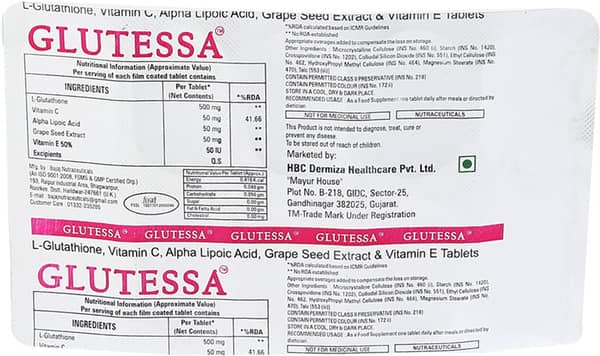 Glutessa Strip Of 10 Tablets