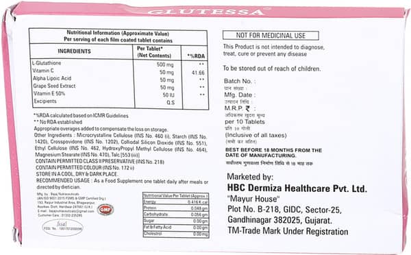 Glutessa Strip Of 10 Tablets