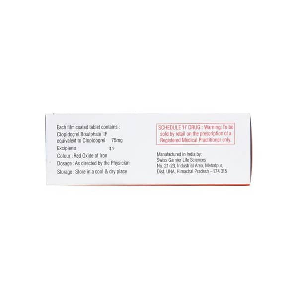 Carpigrel 75Mg Strip Of 14 Tablets