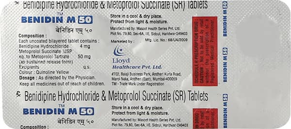 Benidin M 50mg Strip Of 10 Tablets