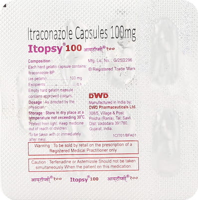Itopsy 100mg Strip Of 7 Capsules