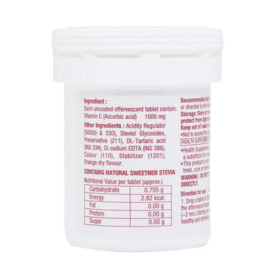 Prorac C 1000mg Sugar Free Bottle Of 20 Effervescent Tablets