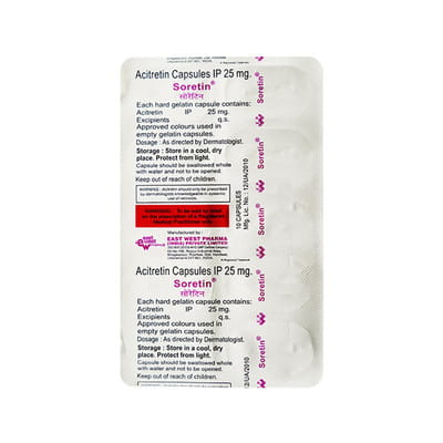 Soretin 25mg Strip Of 10 Capsules