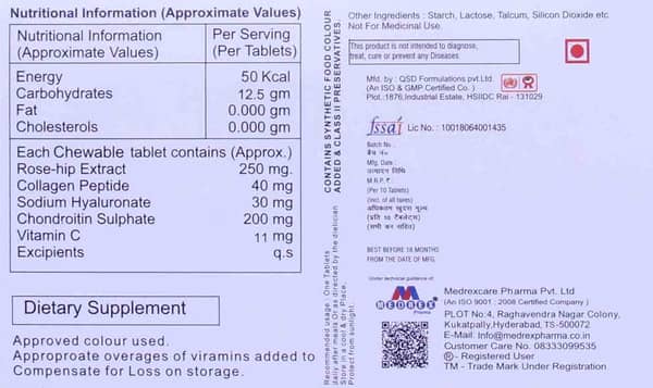 Tendorex Rh Strip Of 10 Chewable Tablets