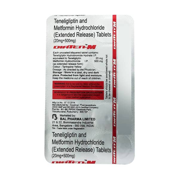 Diaten M Strip Of 10 Tablets