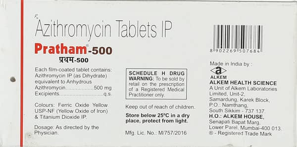 Pratham 500 Tablet