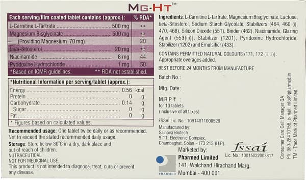 Mg Ht Strip Of 10 Tablets