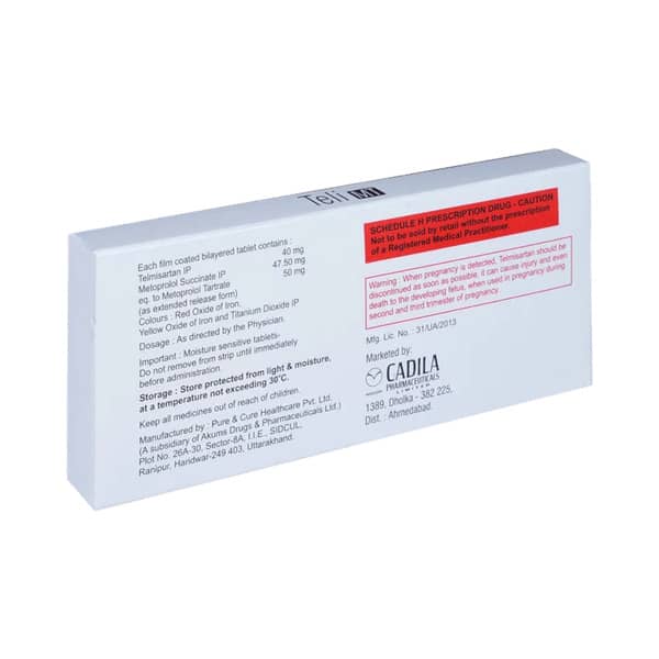 Tel Mt 50mg Strip Of 10 Tablets