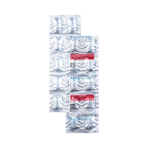 Ritecef O 200Mg Dt Strip Of 10 Tablets