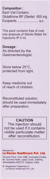 Thiotres 600mg Dry Vial Of 1 Powder For Injection