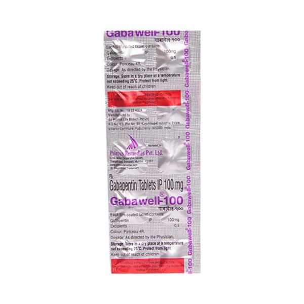 Gabawell 100mg Strip Of 10 Tablets