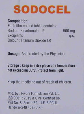 Sodocel 500mg Strip Of 10 Tablets