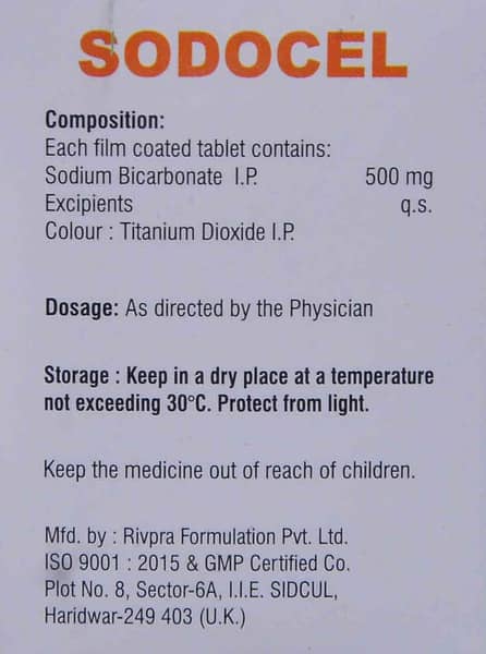 Sodocel 500mg Strip Of 10 Tablets