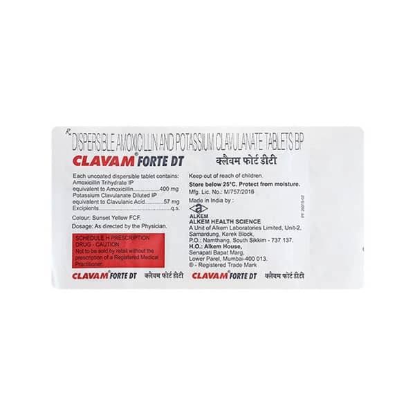 Clavam Forte Dt Strip Of 10 Tablets