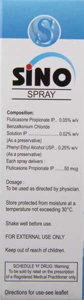 Sino Bottle Of 10ml Nasal Spray