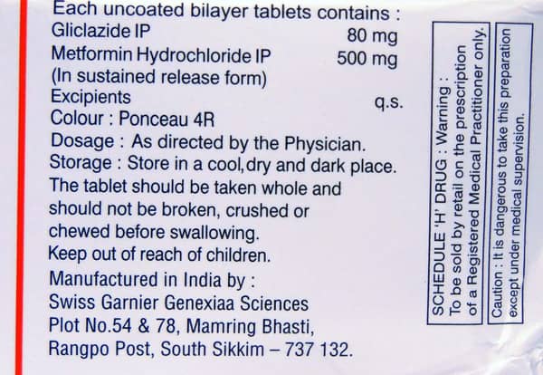 Metazide 80mg Strip Of 10 Tablets