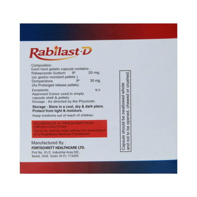 Rabilast D Strip Of 10 Capsules