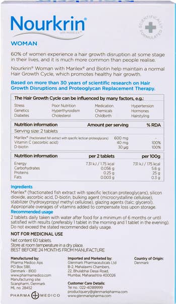 Nourkrin Woman Strip Of 30 Tablets (Pack Of 2)