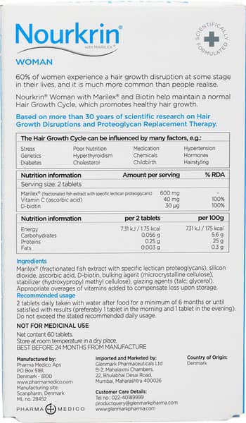 Nourkrin Woman Strip Of 30 Tablets (Pack Of 2)