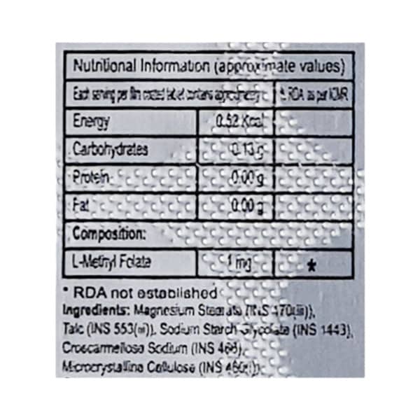 Fol B 1mg Strip Of 10 Tablets