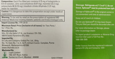 Aplevant 0.75mg Pre Filled Pen Of 0.5ml Solution For Injection (Pack Of 2)