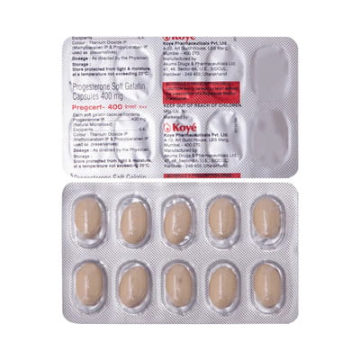 Pregcert 400mg Strip Of 10 Capsules