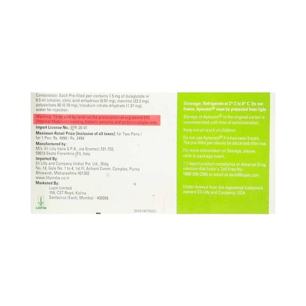 Aplevant 1.5mg Pre-Filled Pen