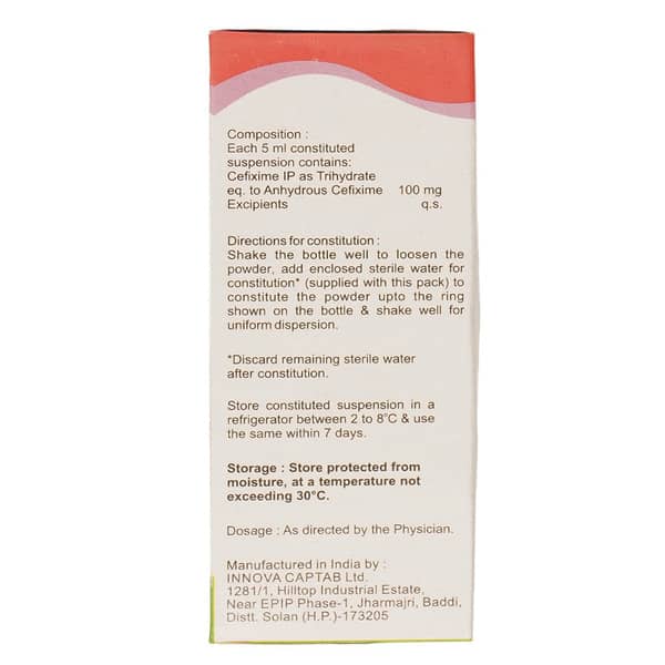 Mahacef 100Mg Bottle Of 30Ml Dry Syrup