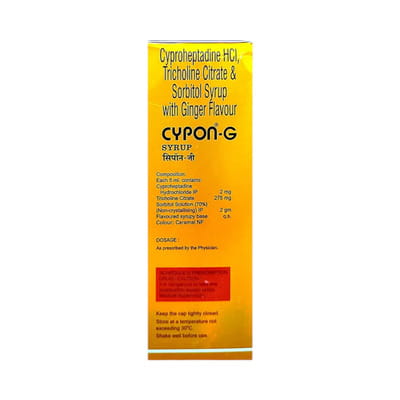 Cypon G Ginger Flavour Bottle Of 200ml Syrup