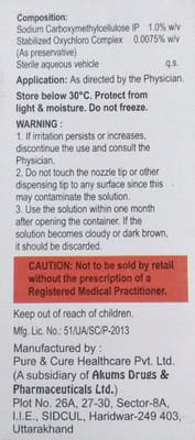 Osmotear Ds Bottle Of 10ml Eye Drops