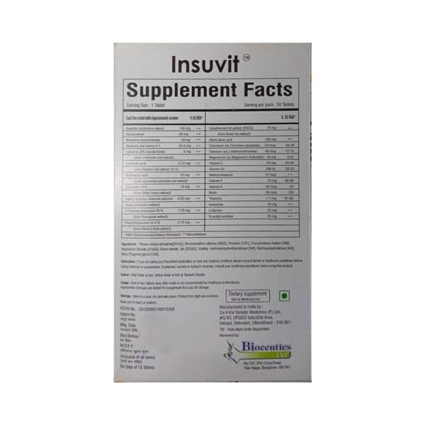 Insuvit Strip Of 15 Tablets