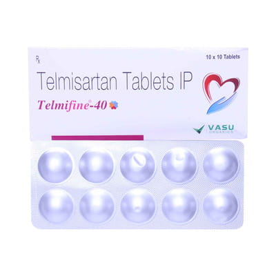 Telmifine 40mg Strip Of 10 Tablets