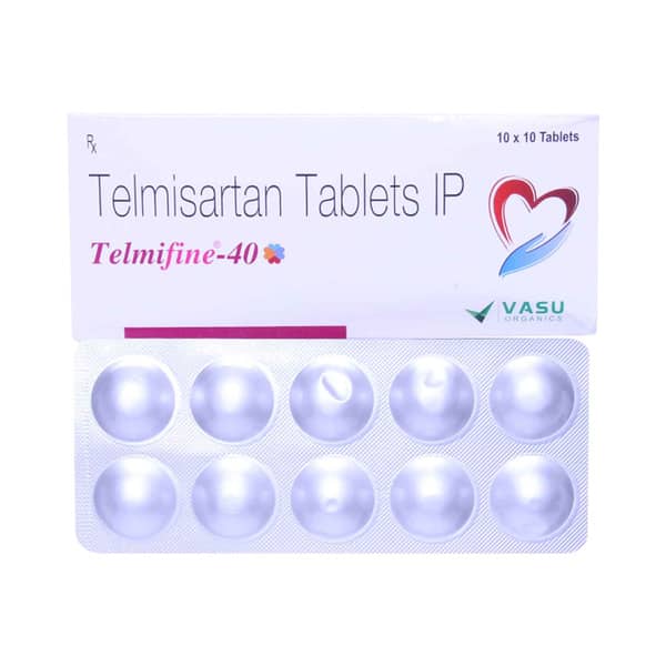 Telmifine 40mg Strip Of 10 Tablets