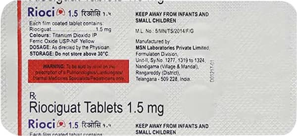 Rioci 1.5mg Strip Of 10 Tablets