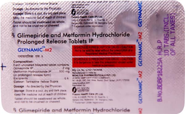 Glynamic M 2mg Strip Of 10 Tablets