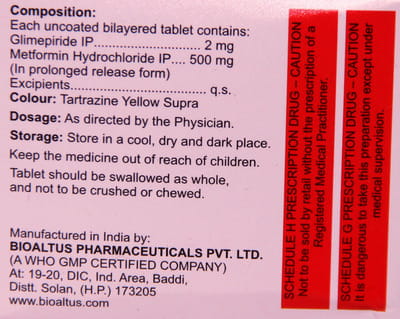 Glynamic M 2mg Strip Of 10 Tablets