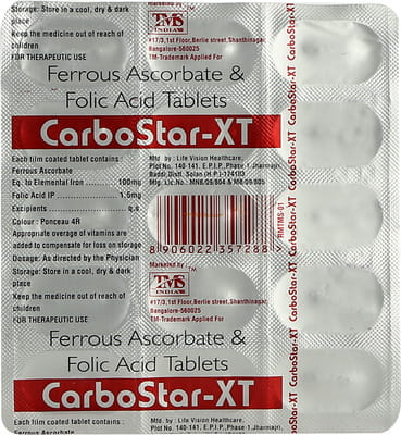 Carbostar Xt Strip Of 15 Tablets