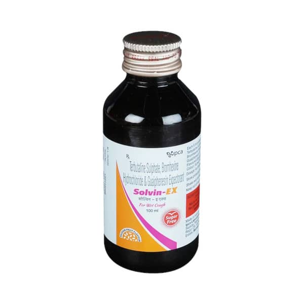 Solvin Ex Passion Fruit Flavour Sugar Free Bottle Of 100ml Expectorant