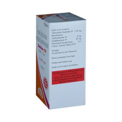 Solvin Ex Passion Fruit Flavour Sugar Free Bottle Of 100ml Expectorant