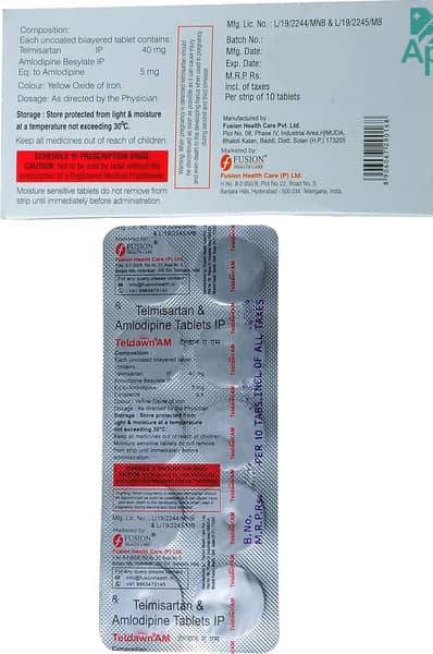 Teldawn Am 40Mg Strip Of 10 Tablets