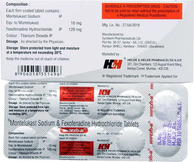 Hhfexo M 10/120mg Strip Of 10 Tablets