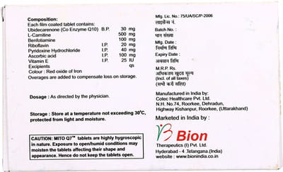 Mito Q7 Strip Of 10 Tablets