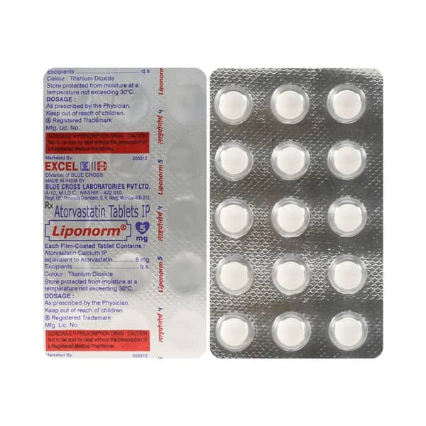 Liponorm 5mg Strip Of 15 Tablets