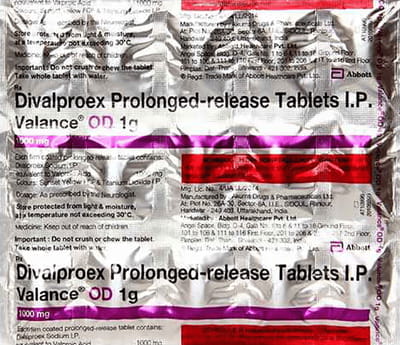 Valance Od 1gm Strip Of 15 Tablets