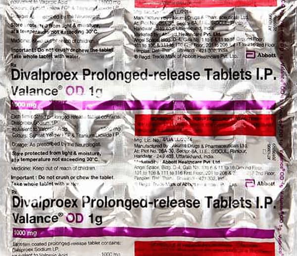 Valance Od 1gm Strip Of 15 Tablets