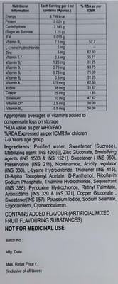 Becozinc H Mixed Friut Flavour Bottle Of 200ml Syrup