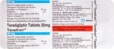 Tenefron 20mg Strip Of 10 Tablets