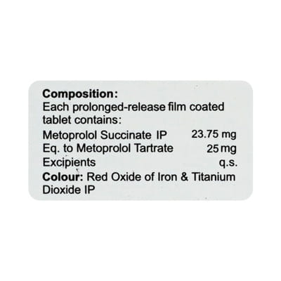 Metapol 25mg Xl Strip Of 10 Tablets