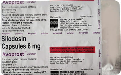 Avoprost 8mg Strip Of 10 Capsules