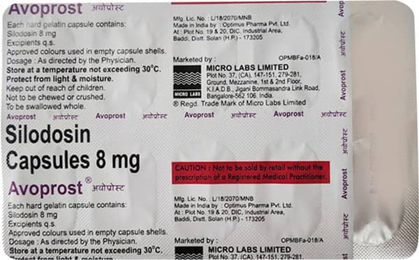 Avoprost 8mg Strip Of 10 Capsules